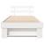 Cadru de pat cu headboard Alb 80 x 200 cm Lemn de brad solid GartenMobel Dekor