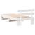 Cadru de pat cu headboard Alb 80 x 200 cm Lemn de brad solid GartenMobel Dekor