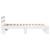 Cadru de pat cu headboard Alb 90 x 190 cm Lemn de brad solid GartenMobel Dekor