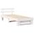 Cadru de pat cu headboard Alb 90 x 190 cm Lemn de brad solid GartenMobel Dekor