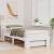 Cadru de pat cu headboard Alb 75 x 190 cm Lemn de brad solid GartenMobel Dekor