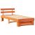 Cadru de pat cu headboard Maro ceruit 75 x 190 cm Lemn de brad GartenMobel Dekor