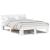 Cadru de pat cu headboard Alb 160 x 200 cm Lemn de brad GartenMobel Dekor