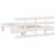 Cadru de pat cu sertar cu headboard Alb 100 x 200 cm Lemn de brad solid GartenMobel Dekor