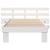 Cadru de pat cu sertar cu headboard Alb 100 x 200 cm Lemn de brad solid GartenMobel Dekor