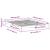 Cadru de pat de podea cu depozitare Maro 160 x 210 cm lemn GartenMobel Dekor