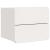 Noptieră cu sertar 2 pcs Alb 39 x 34 x 33 cm Pin masiv GartenMobel Dekor