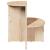 Masă laterală Natural 50 x 40 x 50 cm Lemn de brad solid GartenMobel Dekor