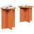 Set de măsuțe de cafea 2 pcs Maro 41.5 x 41.5 x 41 cm GartenMobel Dekor