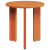 Set de măsuțe de cafea 3 pcs Maro ceruit 47.5 x 47.5 x 27 cm GartenMobel Dekor