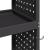 Cărucior pentru unelte cu raft cu roata Negru 65 x 35 x 111 cm Metal GartenMobel Dekor
