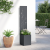 Ghiveci de Grădină cu Panou Decorativ Antracit 32 x 140 cm GartenMobel Dekor