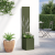 Ghiveci de Grădină cu Panou Decorativ Olivengrønn 32 x 140 cm GartenMobel Dekor