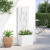 Ghiveci de Grădină cu Panou Decorativ Alb 50 x 140 cm GartenMobel Dekor