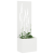 Ghiveci de Grădină cu Panou Decorativ Alb 50 x 140 cm GartenMobel Dekor