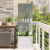 Ghiveci de Grădină cu Panou Decorativ Argintiu 50 x 140 cm GartenMobel Dekor