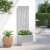 Ghiveci de Grădină cu Panou Decorativ Argintiu 50 x 140 cm GartenMobel Dekor
