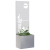 Ghiveci de Grădină cu Panou Decorativ Argintiu 50 x 140 cm GartenMobel Dekor
