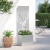 Ghiveci de Grădină cu Panou Decorativ Argintiu 50 x 140 cm GartenMobel Dekor