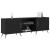 Cabinet TV cu raft Stejar negru 150 x 30 x 50 cm Lemn compozit GartenMobel Dekor