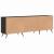 Cabinet TV cu raft Stejar negru 150 x 30 x 50 cm Lemn compozit GartenMobel Dekor