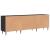 Cabinet TV cu raft Stejar negru 150 x 30 x 50 cm Lemn compozit GartenMobel Dekor