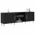 Cabinet TV cu raft Stejar negru 150 x 30 x 50 cm Lemn compozit GartenMobel Dekor