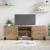 Cabinet TV cu raft cu depozitare cu ușă 150 x 30 x 50 cm Lemn compozit GartenMobel Dekor