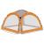Cort petrecere cu LED, 4 pereți, gri&portocaliu, 3,6x3,6x2,3 m GartenMobel Dekor