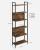 VASAGLE Biblioteca 60x24x186 cm, 6 rafturi, stil industrial, PAL si otel, maro rustic-negru Household NewTrend