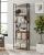 VASAGLE Biblioteca 60x24x186 cm, 6 rafturi, stil industrial, PAL si otel, maro rustic-negru Household NewTrend