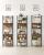 VASAGLE Biblioteca 60x24x186 cm, 6 rafturi, stil industrial, PAL si otel, maro rustic-negru Household NewTrend