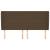 Tăblie de pat cu aripioare maro închis 183x23x118/128 cm textil GartenMobel Dekor