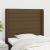 Tăblie de pat cu aripioare maro închis 93x16x118/128 cm textil GartenMobel Dekor