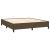 Pat continental cu saltea maro închis 180x200cm material textil GartenMobel Dekor