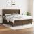 Pat continental cu saltea maro închis 180x200cm material textil GartenMobel Dekor