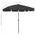 Umbrelă de soare de plajă, negru, 200x125 cm GartenMobel Dekor