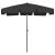 Umbrelă de soare de plajă, negru, 200x125 cm GartenMobel Dekor