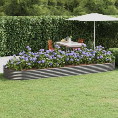 Strat înălțat grădină 450x140x36 cm oțel vopsit electrostatic GartenMobel Dekor