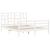 Cadru de pat cu tăblie, alb, 160x200 cm, lemn masiv GartenMobel Dekor