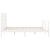 Cadru de pat cu tăblie, alb, 160x200 cm, lemn masiv GartenMobel Dekor