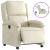 Fotoliu rabatabil electric, crem, piele ecologică GartenMobel Dekor