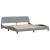 Cadru de pat cu LED fără saltea Gri deschis 200x200 cm Material GartenMobel Dekor
