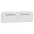 Cadru de pat cu lumini LED, alb, 180x200 cm, piele ecologică GartenMobel Dekor