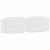 Cadru de pat cu lumini LED, alb, 180x200 cm, piele ecologică GartenMobel Dekor