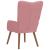 Scaun de relaxare, roz, catifea GartenMobel Dekor