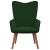 Scaun de relaxare cu taburet, verde închis, catifea GartenMobel Dekor