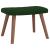 Scaun de relaxare cu taburet, verde închis, catifea GartenMobel Dekor