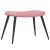 Scaun de relaxare cu taburet, roz, catifea GartenMobel Dekor