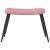 Scaun de relaxare cu taburet, roz, catifea GartenMobel Dekor